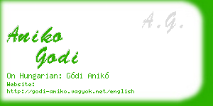 aniko godi business card