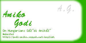 aniko godi business card